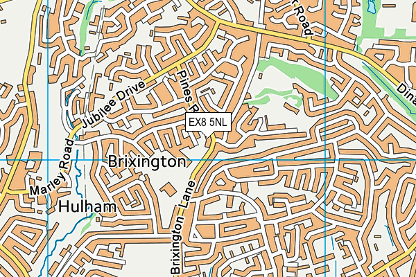 EX8 5NL map - OS VectorMap District (Ordnance Survey)