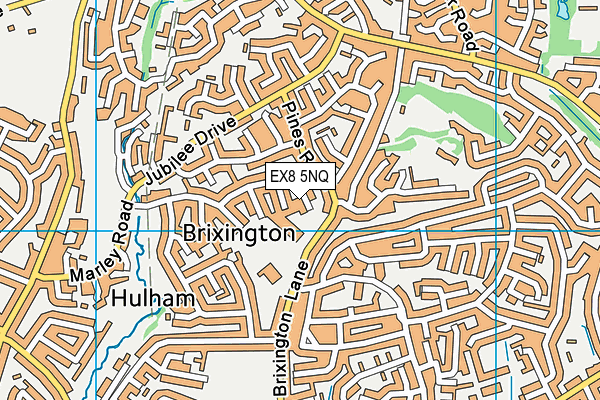 EX8 5NQ map - OS VectorMap District (Ordnance Survey)