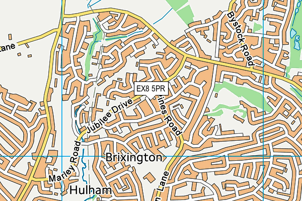 EX8 5PR map - OS VectorMap District (Ordnance Survey)