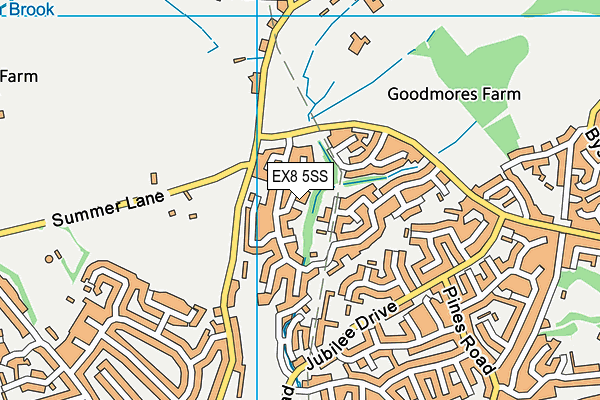 EX8 5SS map - OS VectorMap District (Ordnance Survey)