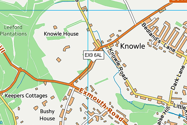 EX9 6AL map - OS VectorMap District (Ordnance Survey)