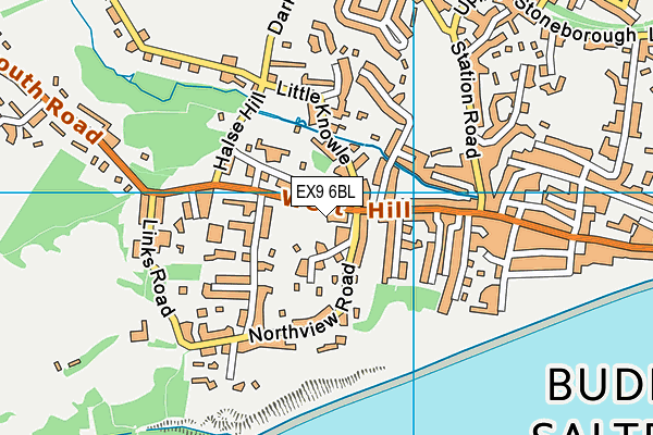 EX9 6BL map - OS VectorMap District (Ordnance Survey)