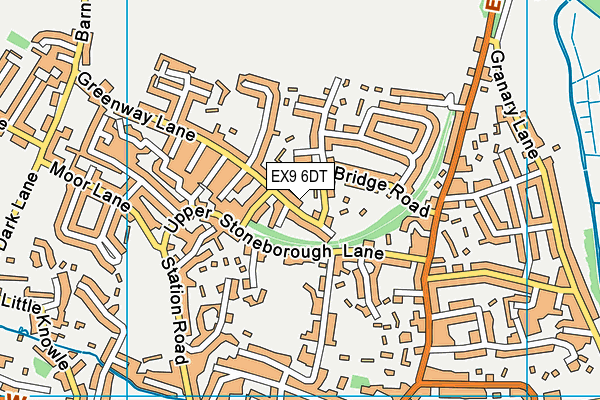 EX9 6DT map - OS VectorMap District (Ordnance Survey)