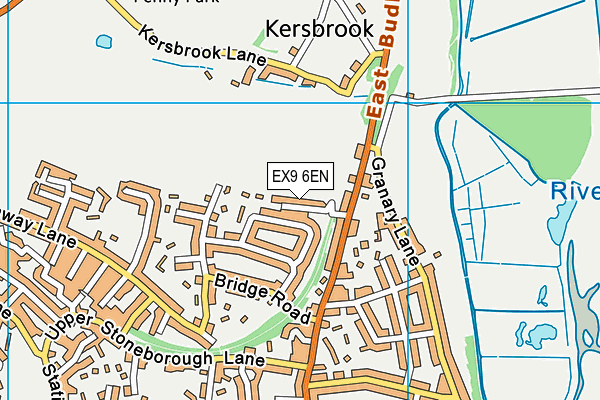 EX9 6EN map - OS VectorMap District (Ordnance Survey)