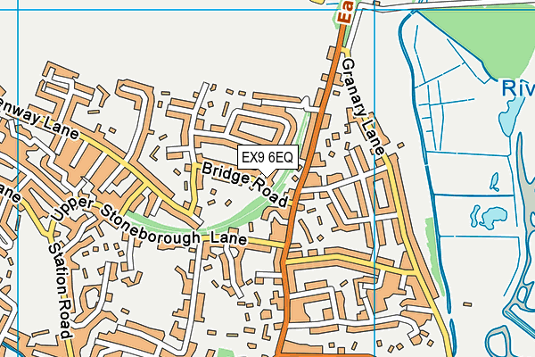 EX9 6EQ map - OS VectorMap District (Ordnance Survey)