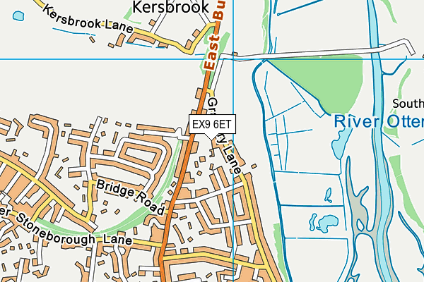 EX9 6ET map - OS VectorMap District (Ordnance Survey)