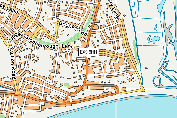 EX9 6HH map - OS VectorMap District (Ordnance Survey)
