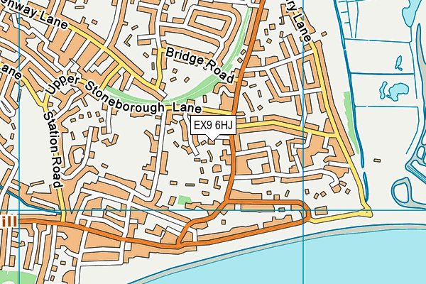 EX9 6HJ map - OS VectorMap District (Ordnance Survey)