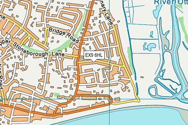 EX9 6HL map - OS VectorMap District (Ordnance Survey)