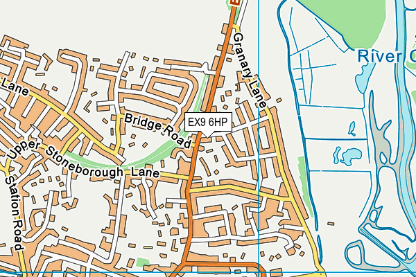 EX9 6HP map - OS VectorMap District (Ordnance Survey)