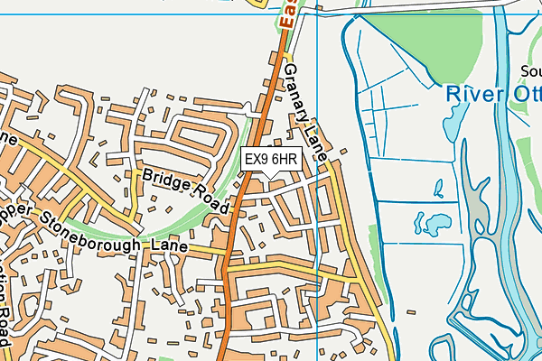 EX9 6HR map - OS VectorMap District (Ordnance Survey)