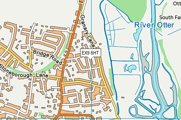 EX9 6HT map - OS VectorMap District (Ordnance Survey)