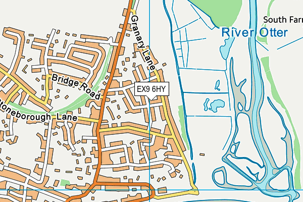 EX9 6HY map - OS VectorMap District (Ordnance Survey)