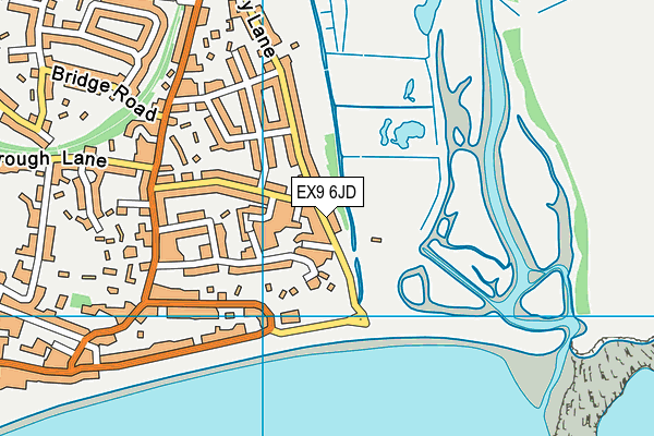 EX9 6JD map - OS VectorMap District (Ordnance Survey)