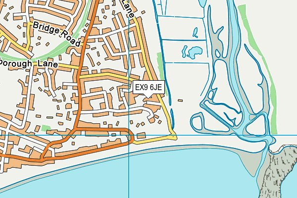 EX9 6JE map - OS VectorMap District (Ordnance Survey)