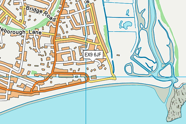 EX9 6JF map - OS VectorMap District (Ordnance Survey)