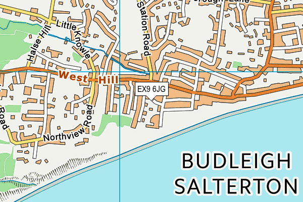 EX9 6JG map - OS VectorMap District (Ordnance Survey)