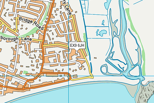 EX9 6JH map - OS VectorMap District (Ordnance Survey)