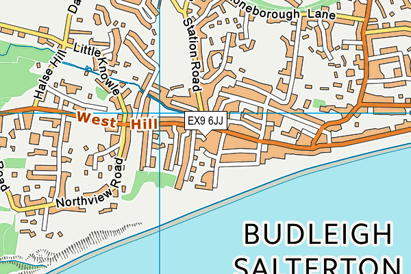 EX9 6JJ map - OS VectorMap District (Ordnance Survey)