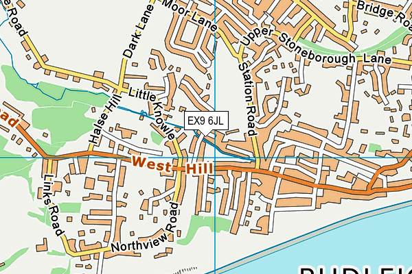 EX9 6JL map - OS VectorMap District (Ordnance Survey)
