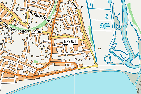 EX9 6JT map - OS VectorMap District (Ordnance Survey)