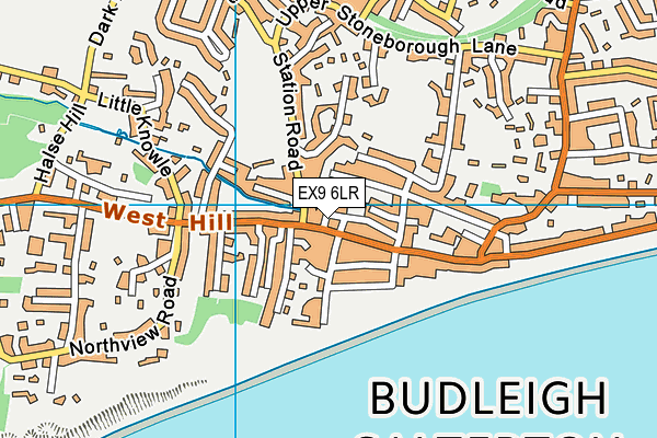 EX9 6LR map - OS VectorMap District (Ordnance Survey)