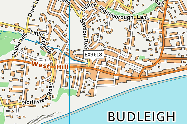 EX9 6LS map - OS VectorMap District (Ordnance Survey)