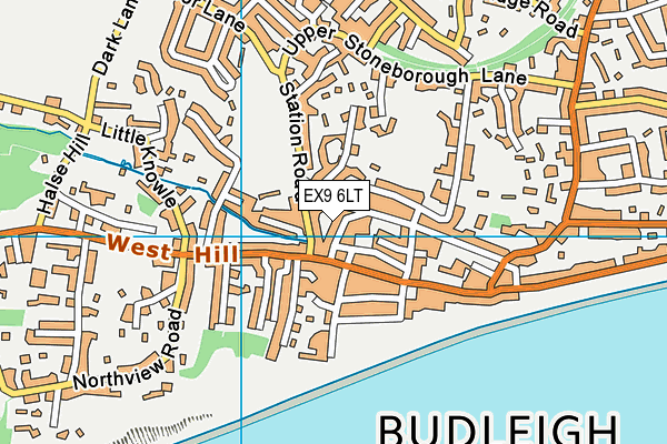 EX9 6LT map - OS VectorMap District (Ordnance Survey)