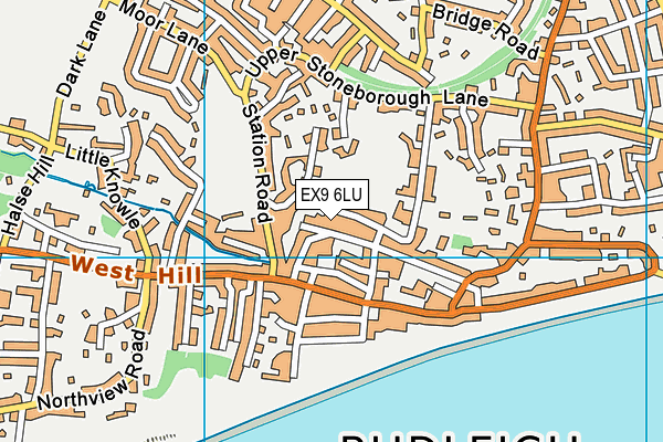 EX9 6LU map - OS VectorMap District (Ordnance Survey)