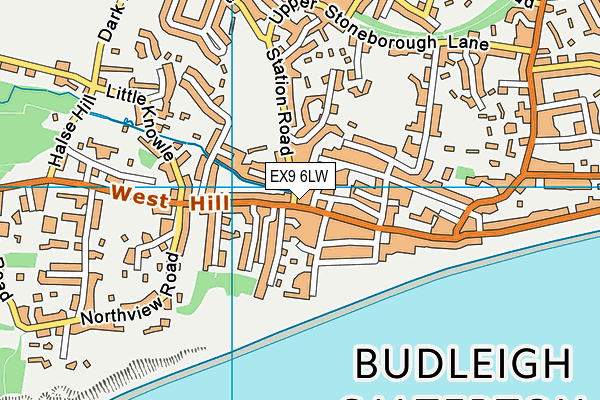 EX9 6LW map - OS VectorMap District (Ordnance Survey)