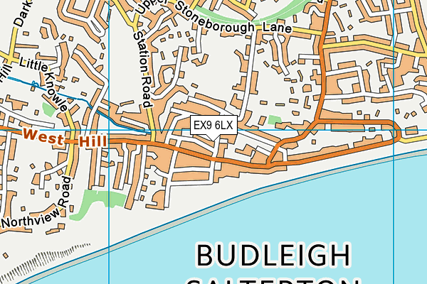 Map of THE SALTERTON AT BUDLEIGH LIMITED at district scale