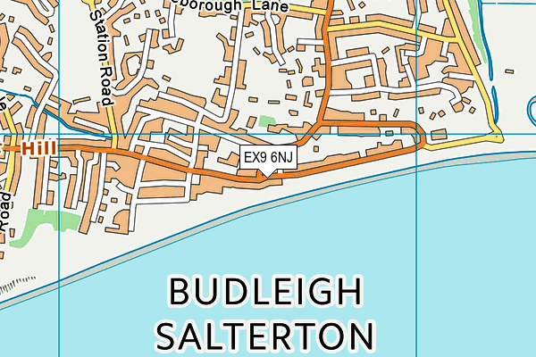 EX9 6NJ map - OS VectorMap District (Ordnance Survey)