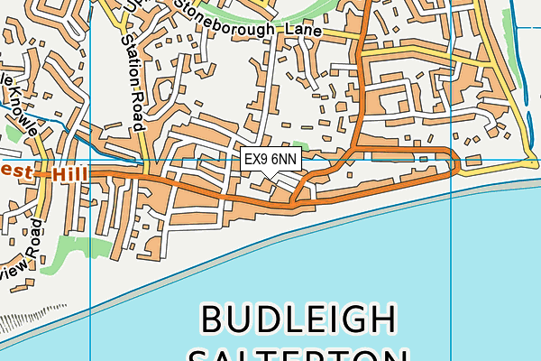 EX9 6NN map - OS VectorMap District (Ordnance Survey)