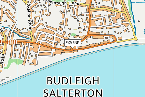 EX9 6NP map - OS VectorMap District (Ordnance Survey)