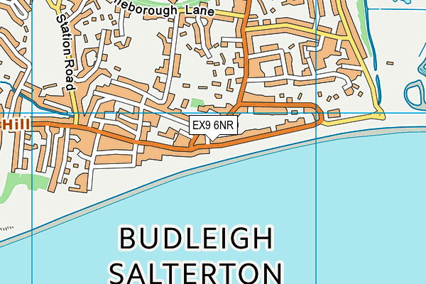 EX9 6NR map - OS VectorMap District (Ordnance Survey)