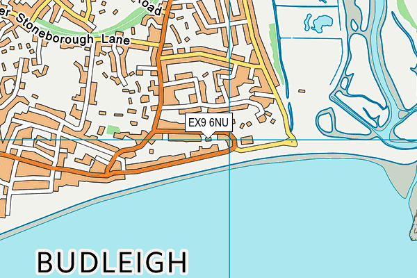 EX9 6NU map - OS VectorMap District (Ordnance Survey)