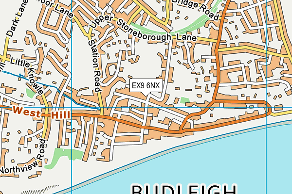 EX9 6NX map - OS VectorMap District (Ordnance Survey)