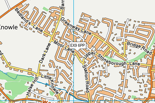 EX9 6PP map - OS VectorMap District (Ordnance Survey)