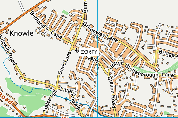 EX9 6PY map - OS VectorMap District (Ordnance Survey)