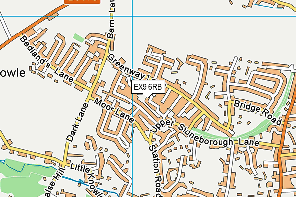 EX9 6RB map - OS VectorMap District (Ordnance Survey)