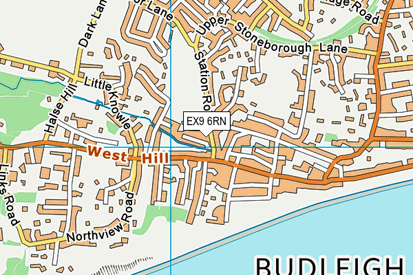 EX9 6RN map - OS VectorMap District (Ordnance Survey)