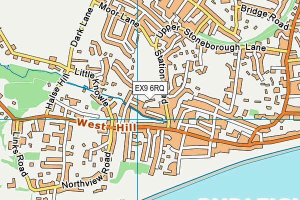 EX9 6RQ map - OS VectorMap District (Ordnance Survey)