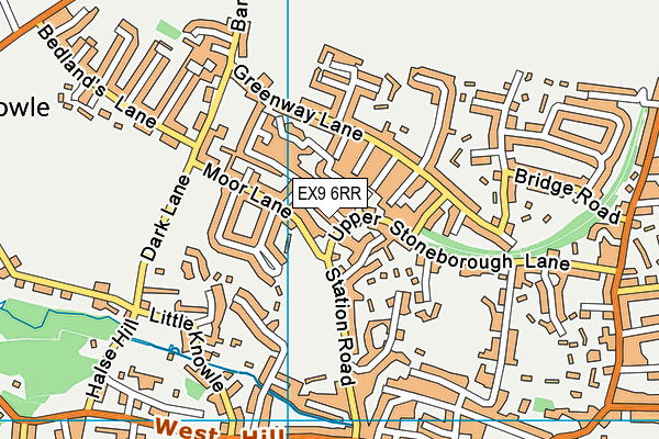 EX9 6RR map - OS VectorMap District (Ordnance Survey)