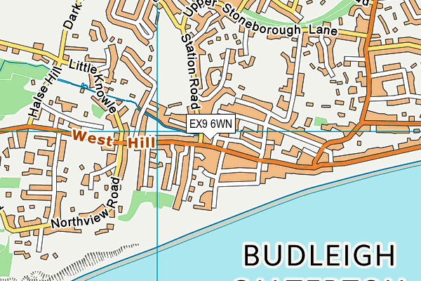 EX9 6WN map - OS VectorMap District (Ordnance Survey)