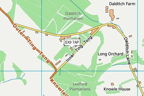 EX9 7AP map - OS VectorMap District (Ordnance Survey)