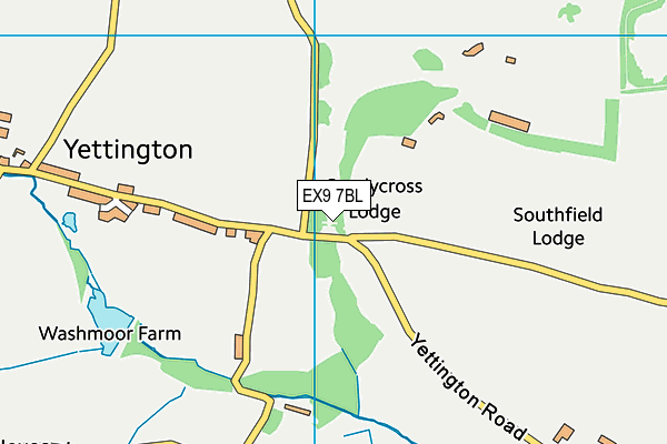 EX9 7BL map - OS VectorMap District (Ordnance Survey)