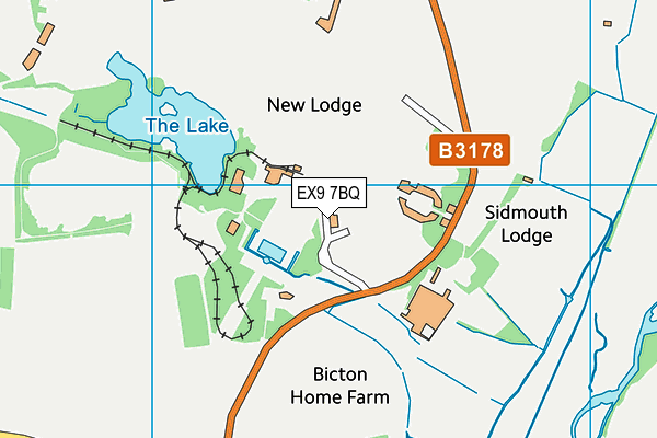 EX9 7BQ map - OS VectorMap District (Ordnance Survey)