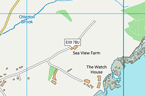 EX9 7BU map - OS VectorMap District (Ordnance Survey)