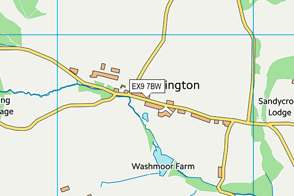 EX9 7BW map - OS VectorMap District (Ordnance Survey)