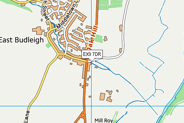 EX9 7DR map - OS VectorMap District (Ordnance Survey)